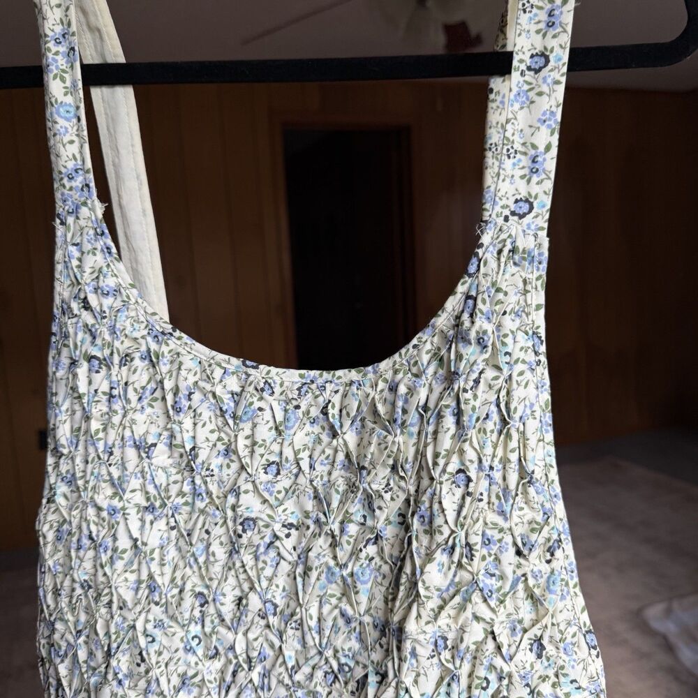 NWT Free People Cotton Petunia Mini Dress Women's Tea Combo L $128 Boho Floral - Picture 10 of 16